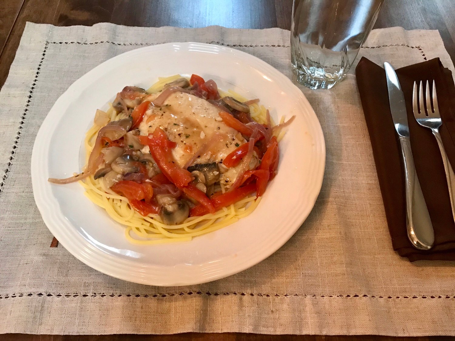 Recipe of the Week – Sautéed Chicken with Garlicky Pasta