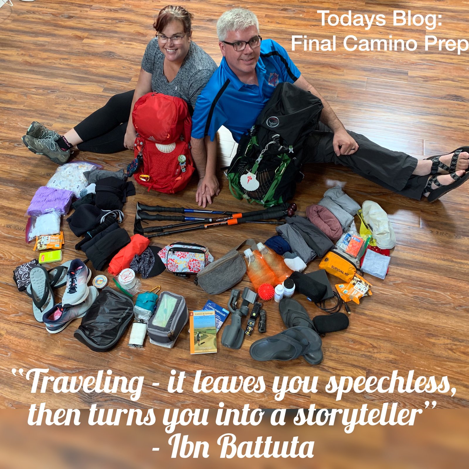 Final Camino 2019 Preparations: Short Hikes, Packing, and a Podcast