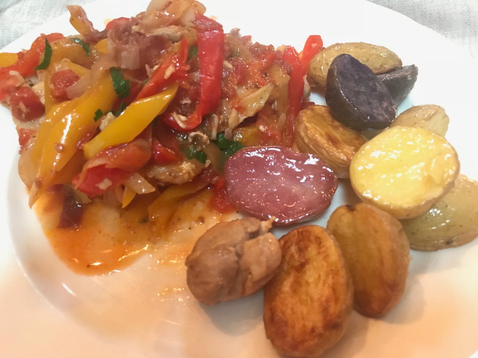 Recipe of the Month – Basque Chicken with Roasted Potatoes