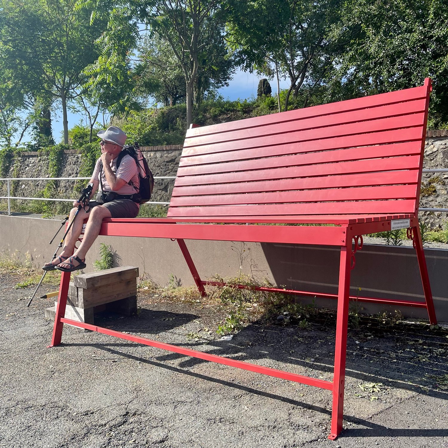 The Via Francigena Day 13: A Contemplation Bench